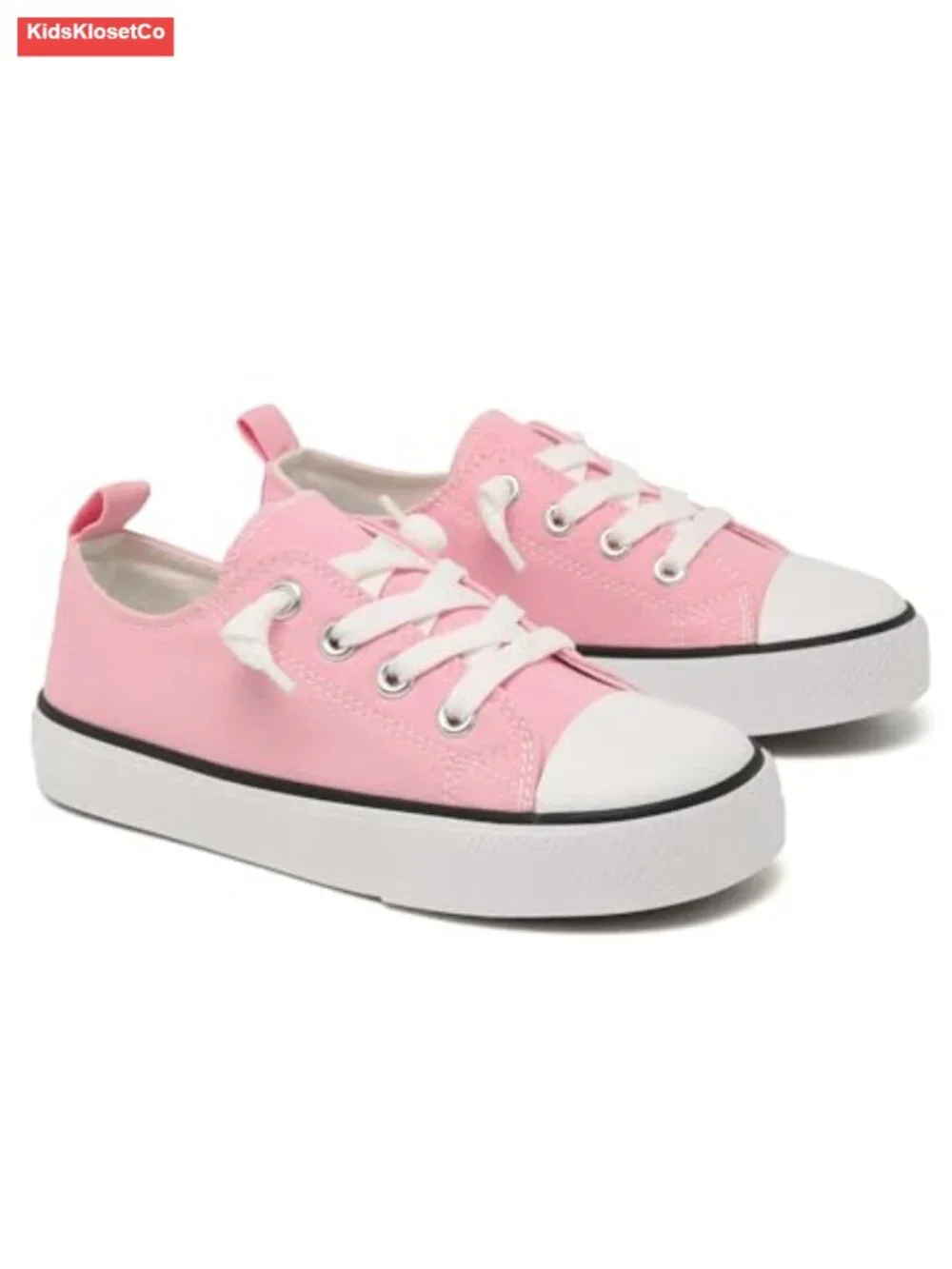 Toddler Little Kid Cushioned Canvas Slip On Sneakers Soft Durable